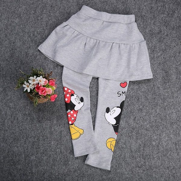 Barnflicka Mickey Minnie Mickey Mouse byxor _  tutu kjol gray 4-5 Years