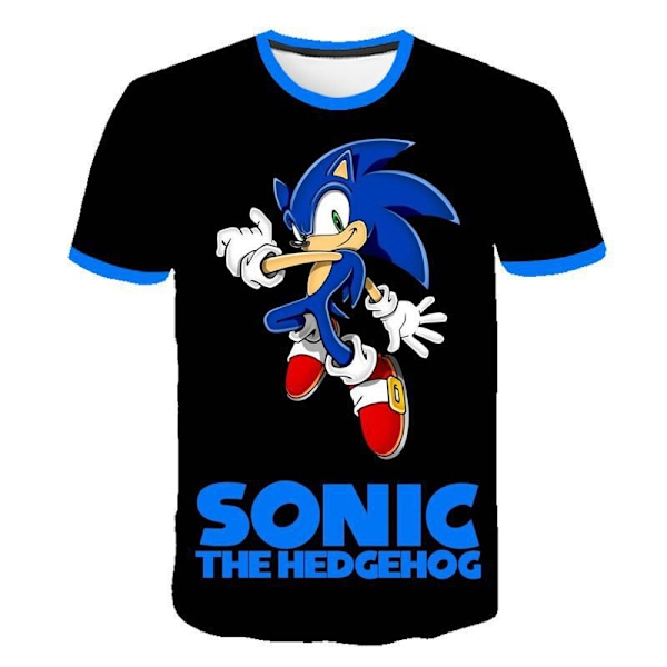 Sonic the Hedgehog Pojkar T-Shirt Tecknade Toppar Tee Barn Pojkar Flickor T-shirts Barnkläder Sommar Kortärmad #1 130cm