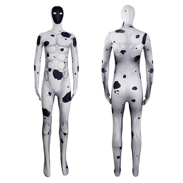 Fläckig jumpsuit vuxen rollspel zentai tight passform 170cm
