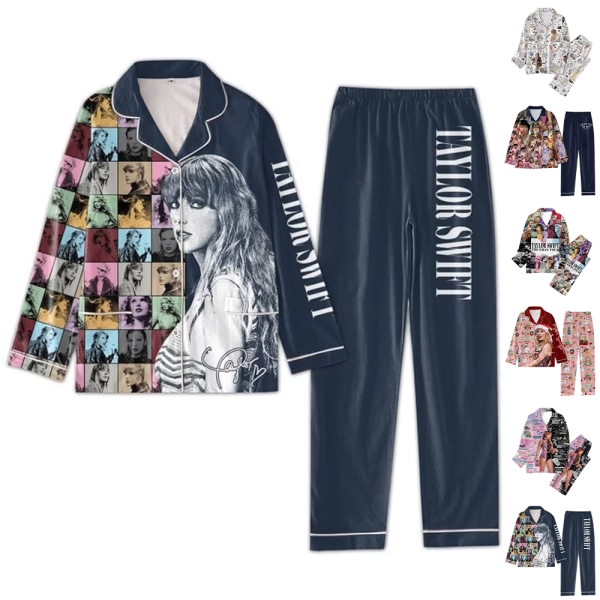 Julklappspyjamas för kvinnor, 1989 tröja och byxor hemmakläder A XL