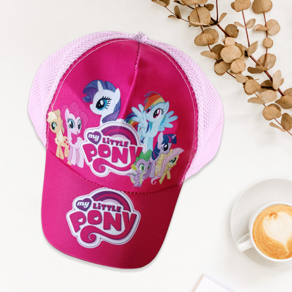 Mesh Baseball Cap Snapback Trucker Hat Barn för Flicka Pojke Julgåva My Little Pony