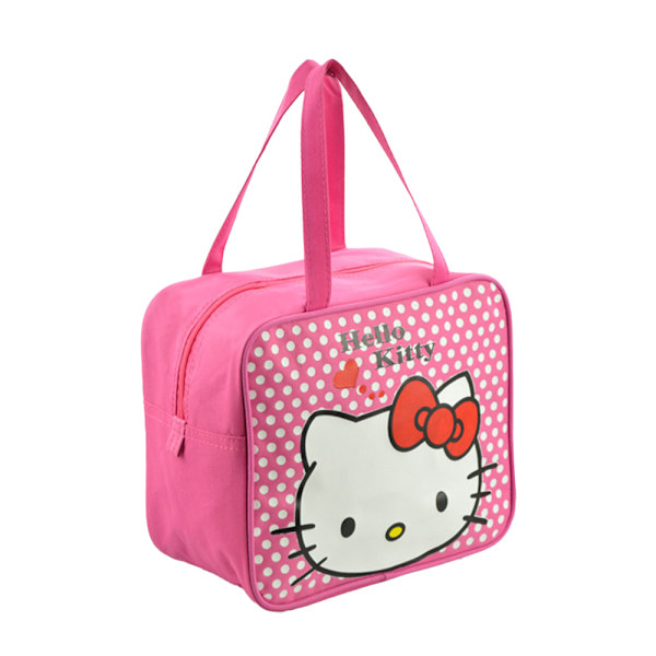 Katie Cat Pojkar och Flickor Mjukisolerad Lunchlåda Behållare Lunch Tote Väska Rose red polka dots