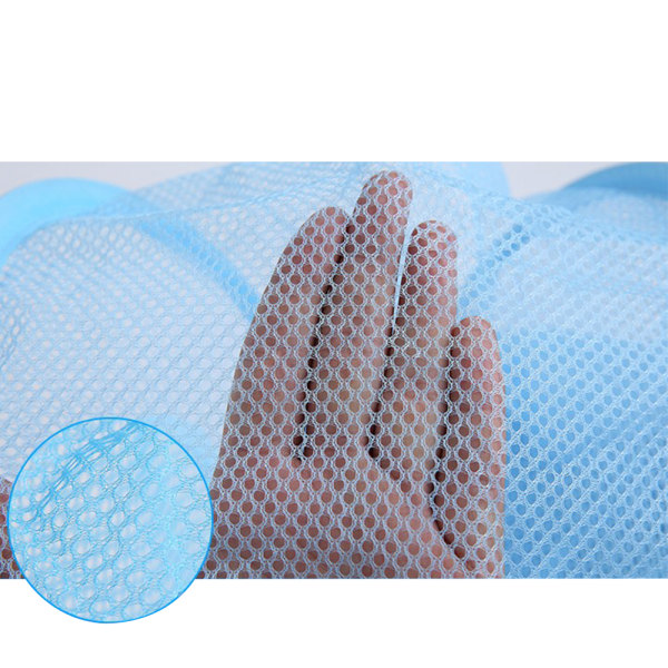 Cylindrisk flerlagerskorg för förvaring av kläder i mesh Blue