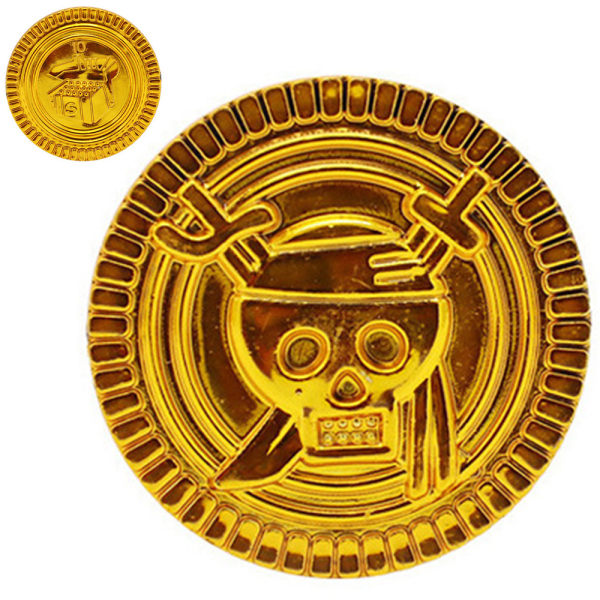 Plast Guld Pirate COINS Treasure Barnleksaker Favor Pinata Filler 1 PCS