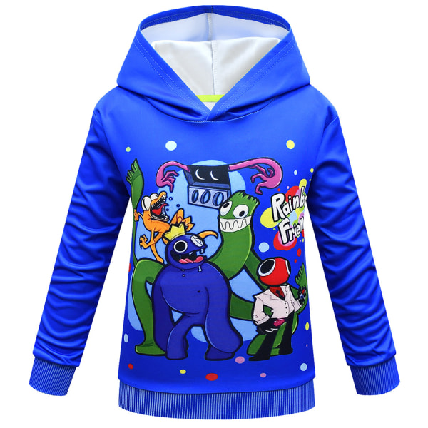 Kids Rainbow Friends Hooded Långärmad Sweatshirt Jacka Toppar blue 140cm
