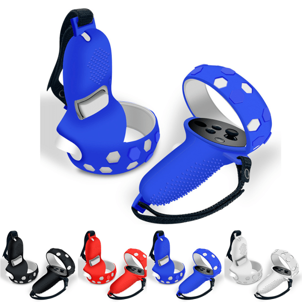 VR Touch Controller Grip Protector för Oculus Quest 2 Silikon blue