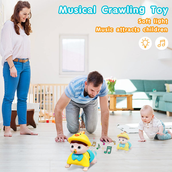 Elektrisk musik Baby Crawl Lär dig leksaksutveckling Pedagogisk leksak