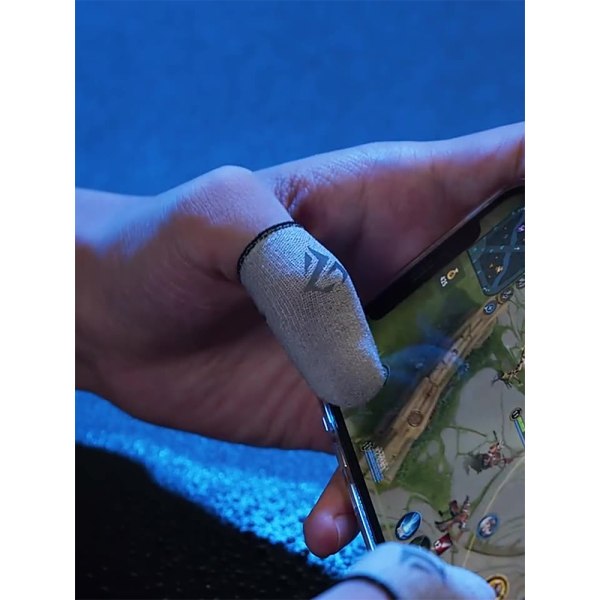 Gaming Finger Cover Svettsäker Finger Sleeve PUBG Mobilspel black