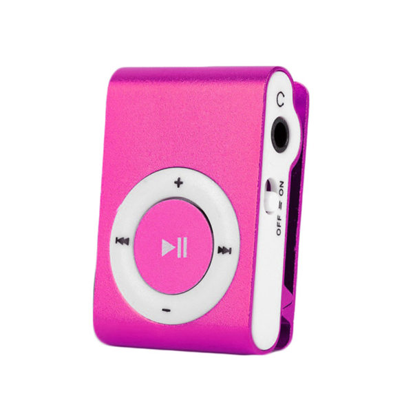 Sport Bluetooth MP3-spelare Musikspelare med FM-radioinspelning pink