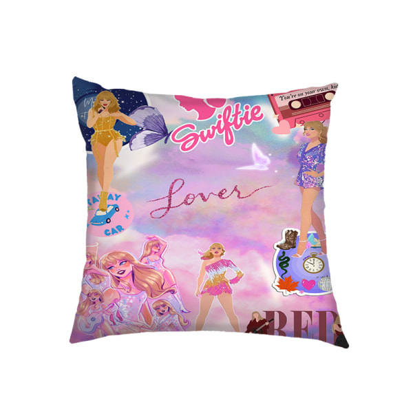 Taylor Swift Kuddfodral - Örngott Bil Soffa Rum Dekoration Gåva Ny A 45*45cm