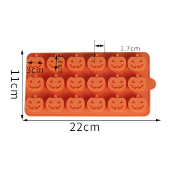 18 Cavity Halloween Form Multipurpose Pumpkin Bake Form