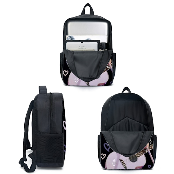 Taylor Swift Ryggsäck Skolväska Axelväska Handväska Pennfodral 3PCS/Set A