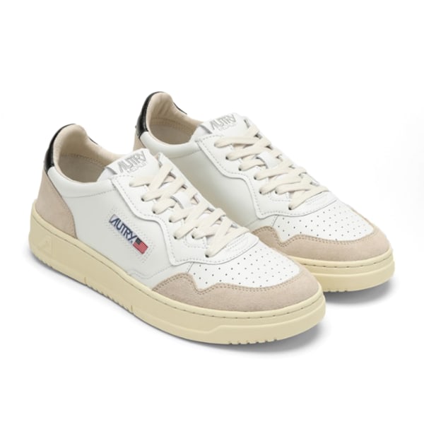 AUTRY 01 LÅG SNEAKER I LÄDER OCH MOCKA Grey White Black 38