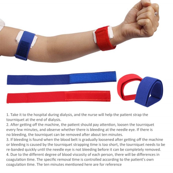 2-pack Tourniquet Nylon Dialys Tourniquet-bandage för utomhusbruk S