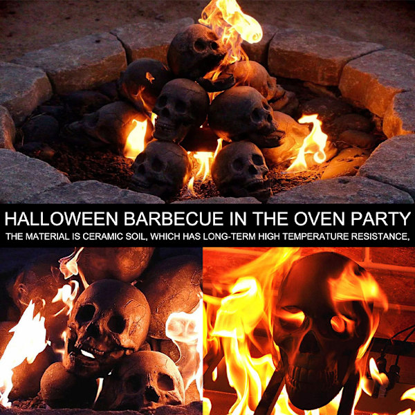 Halloween Skalle Skräck Prydnader Dekor