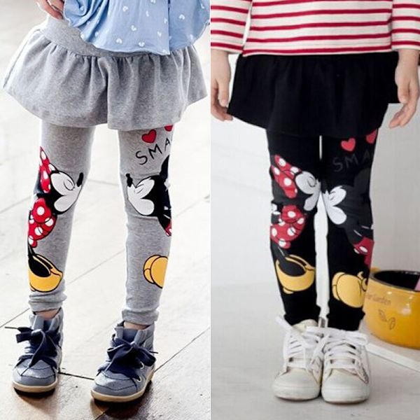 Barnflicka Mickey Minnie Mickey Mouse byxor _  tutu kjol gray 4-5 Years