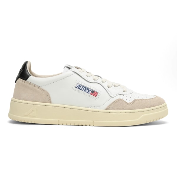 AUTRY 01 LÅG SNEAKER I LÄDER OCH MOCKA Grey White Black 41