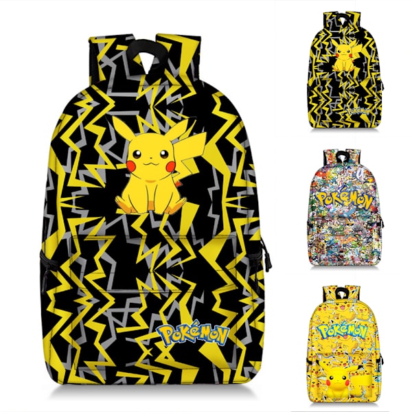 Kids Pikachu Ryggsäck Universell Daglig Lätt Andningsbar Väska Laptop Skolväska Resedagryggsäck A