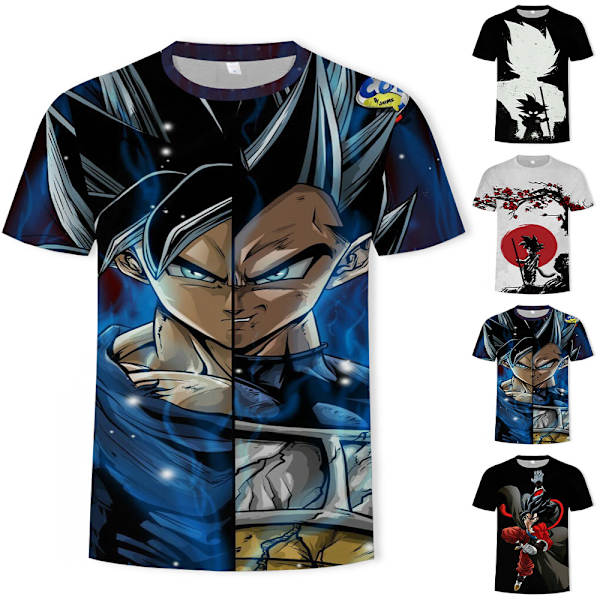 Dragon Ball 3d printed unisex sommar Tshirt Casual kortärmad C 3XL