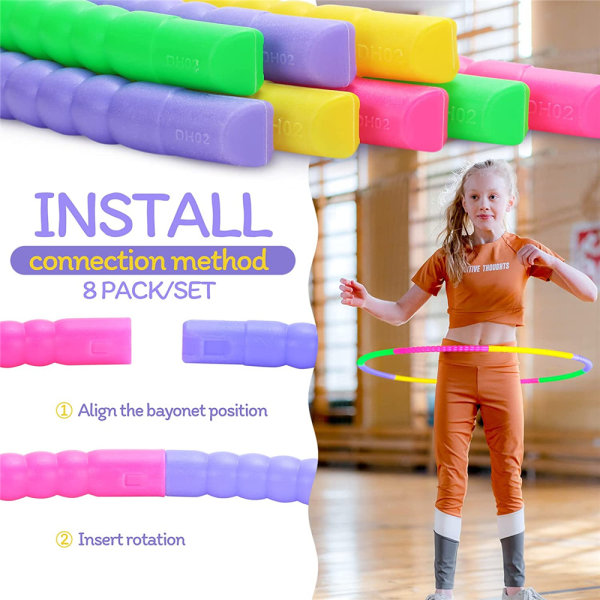 Leksakshulavtagbar plastbågar träningsutrustning leksak Wavy style
