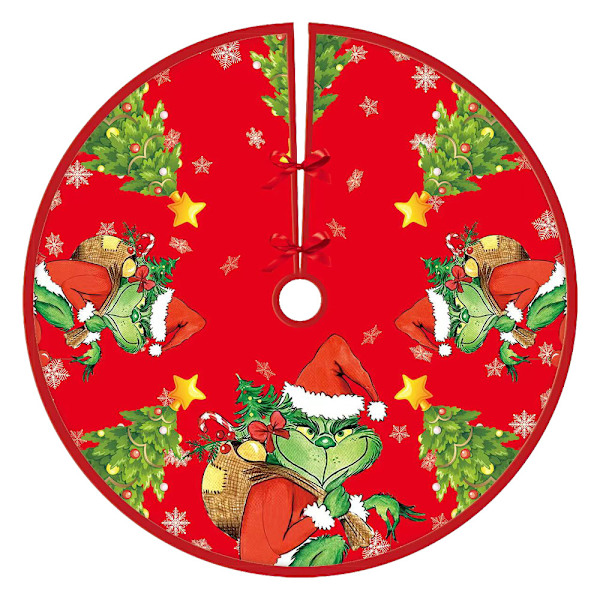 God Jul Gran Julgranskjol Krage Grinch Bondgård Jul Dekor C