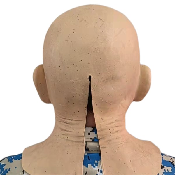 Halloween cosplay mormor mask party rekvisita vuxen bald head
