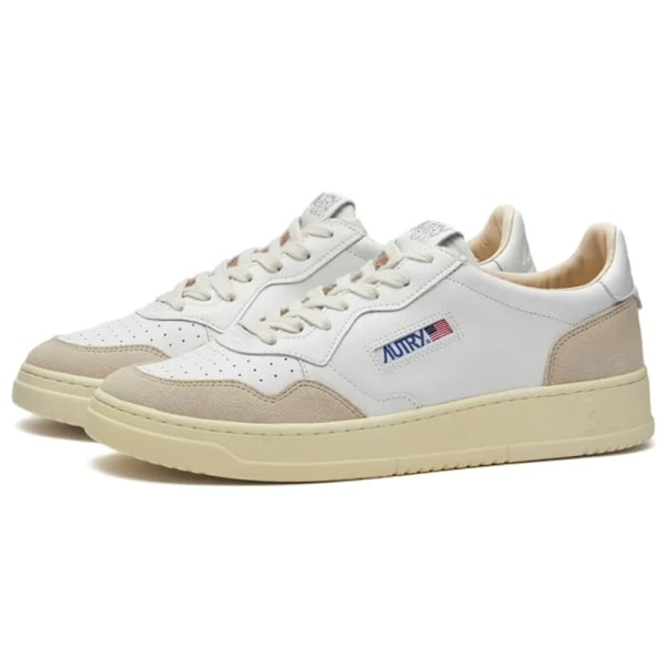 AUTRY 01 LÅG SNEAKER I LÄDER OCH MOCKA Grey White 37