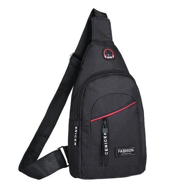 Outdoor Sling Bag - Crossbody Shoulder Chest Travel Backpack black