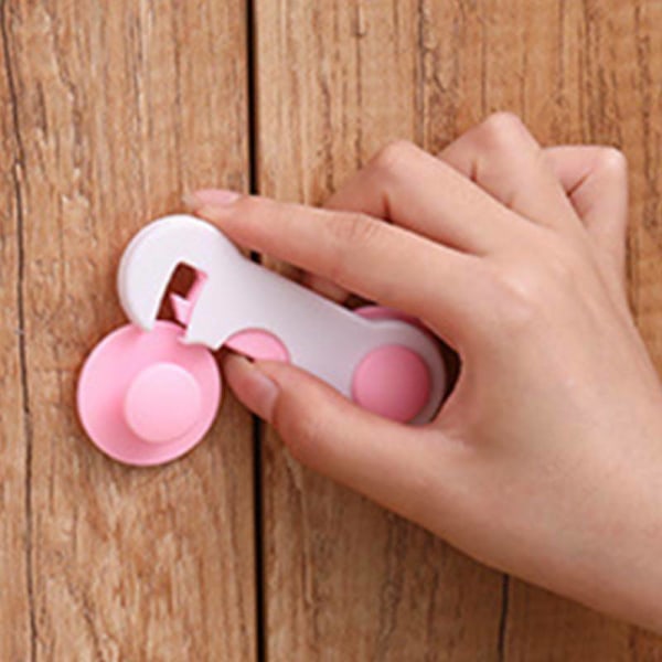 Barnskåp dörr låda kylskåp dörr spärr Pink 20PCS