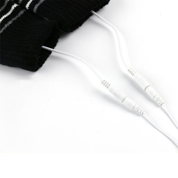 1 par vintertermiska varma uppvärmda handskar USB halvfingerhandskar grey