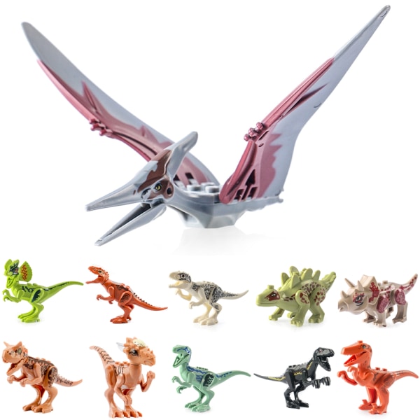 Figurine Minifigures Velociraptor Jurassic World Build Block leksak #1