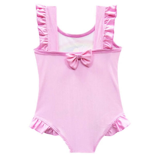 Flickor Enhörning Regnbåge Bikini Baddräkt _  Strandset _ Flickor Enhörning Purple 9-10 Years