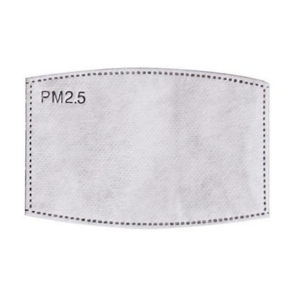 PM2.5-maskfilterinsats - 50-pack Vit one size