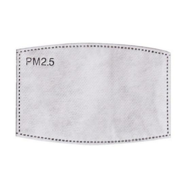 PM2.5-maskfilterinsats - 50-pack Vit one size