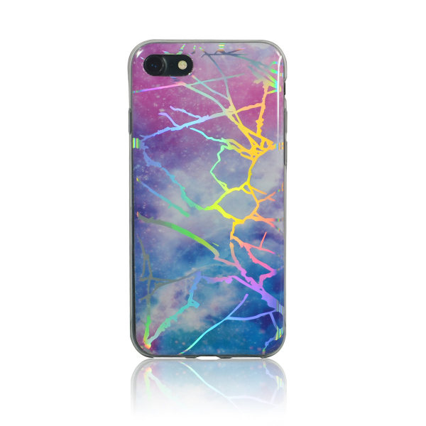 Laser marmorcover til iPhone 7/8 Multicolor