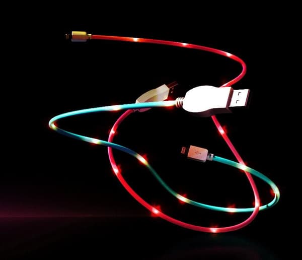 LED-Ladekabel som Danser til Musikk - Lightning White