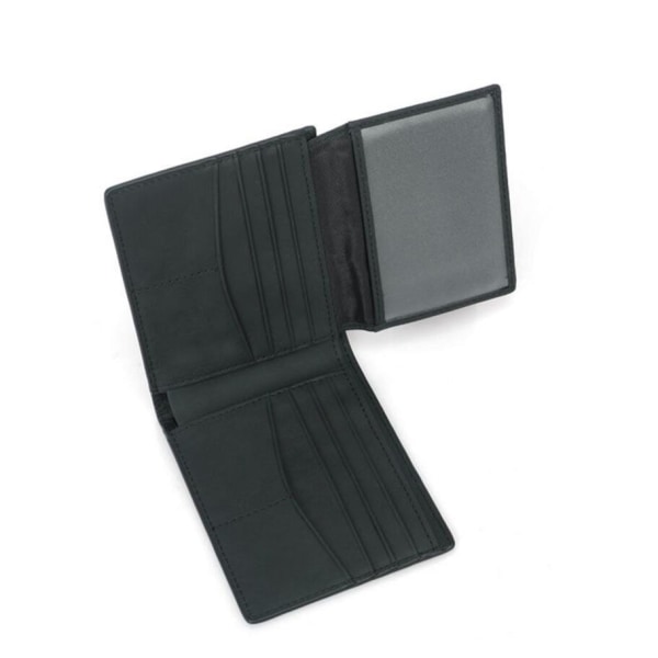RFID Carbon pung i ægte læder - Sort Black one size