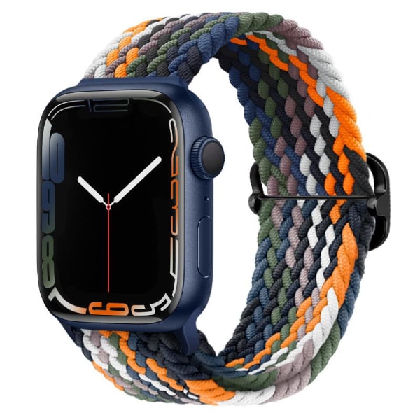 Apple Watch armband i flätad nylon 42/44/45 Orange one size