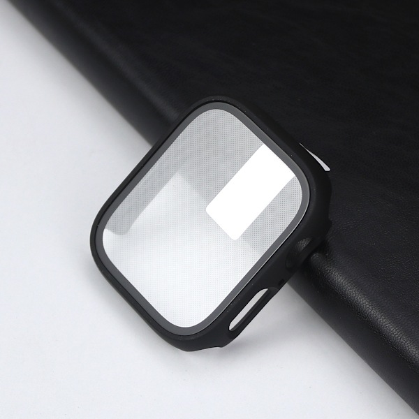 Apple Watch Shell + Glasbeskyttelse - Fuld beskyttelse 45mm - 1pack - Black