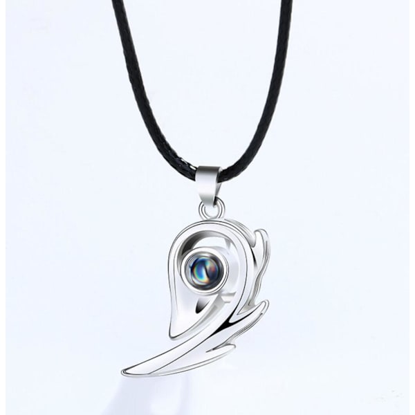 Ystävyyskaulakoru "Eye of the heart" - Tyylikäs ja trendikäs Black one size