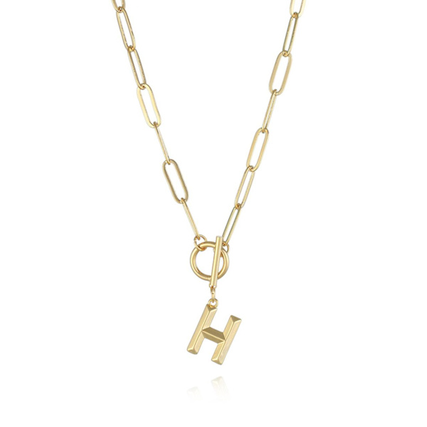 Ketju kirjaimella A-Z Gold one size