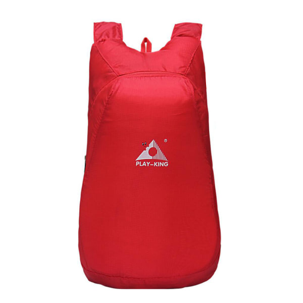 Kompakt vikbar vattentät ryggsäck Röd one size