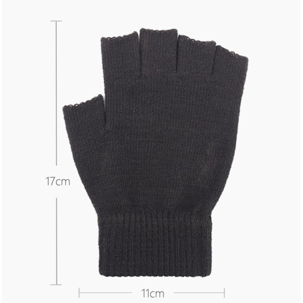 Fingerless gloves - iWarm Black one size