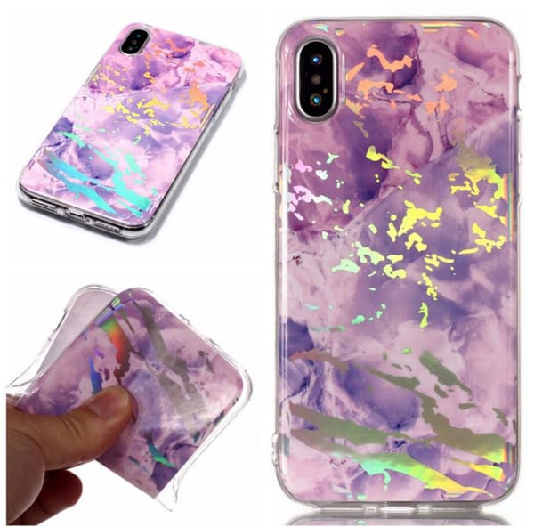 Laser marmorikuori iPhone XR:lle Black