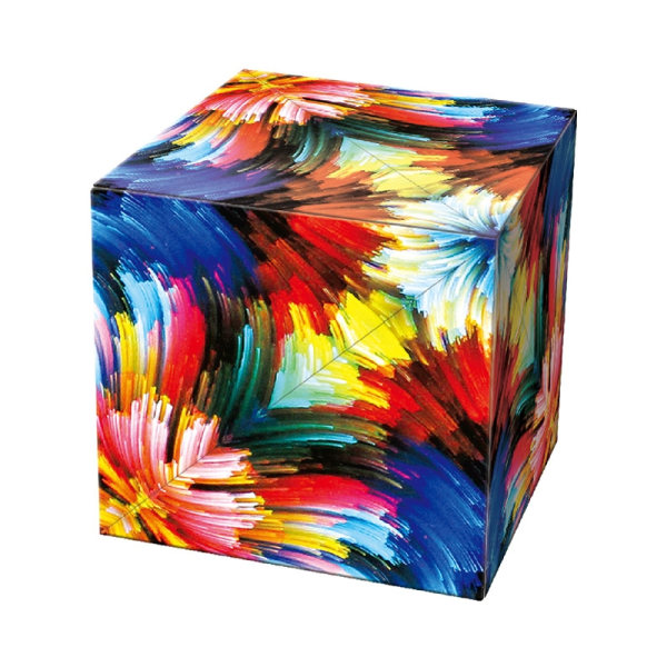 Magic Cube Magnetisk kube - Skap 3D-kunst & Reduser Stress Multicolor