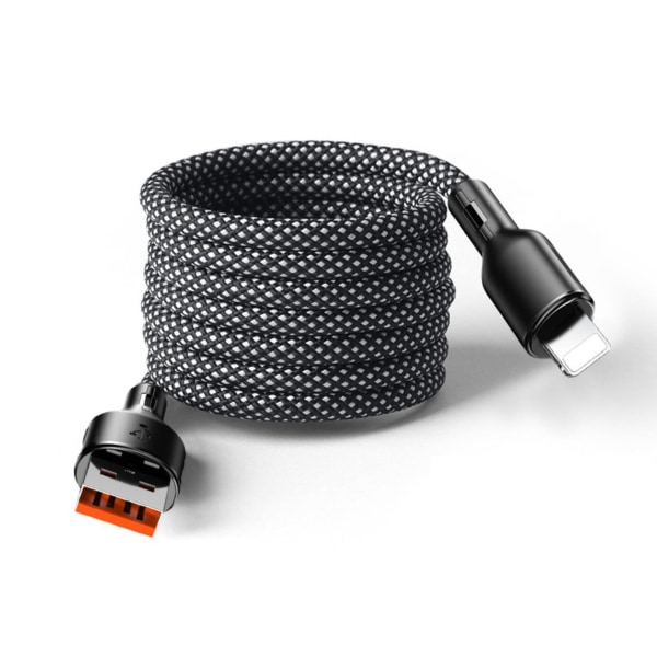 MagnoLoop – Smart Magnetisk Laddkabel Black USB  Lightning