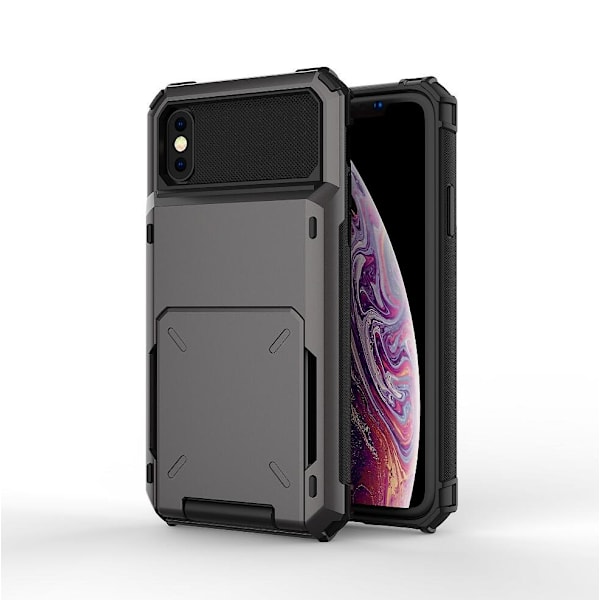 Shockproof Rugged Case Cover till Iphone Xs Max grå