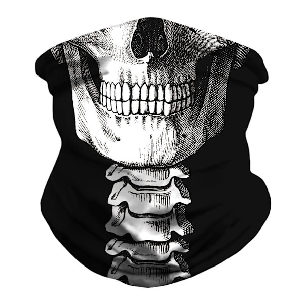 Skull Bandana - Stilfuld Multifunktionel Tørklæde Grey one size