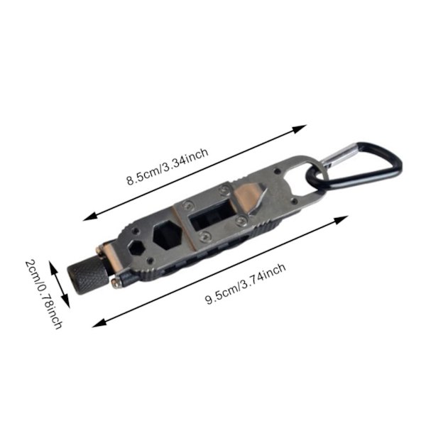 Multifunktionell skruvmejsel 9 i 1 Svart one size