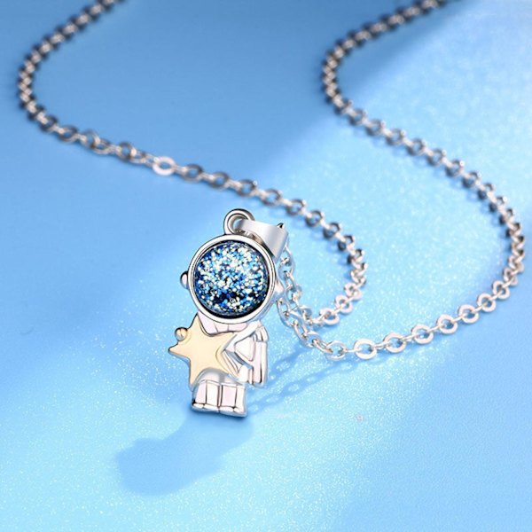 Vennskapskjede "Astronaut" - Elegant og trendy design Silver one size